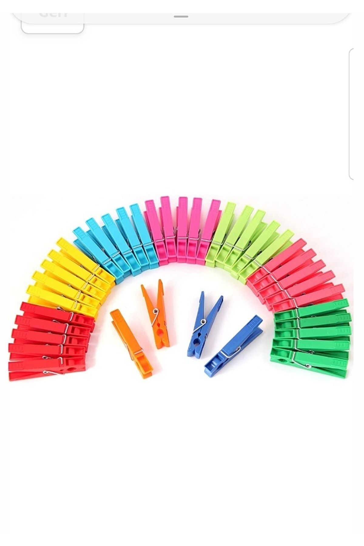 Çamaşır Mandalı 48 Adet Sert Plastik Çamaşır Mandal